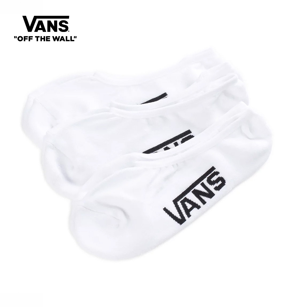 Vans Classic Super No Show (6.5-9, 3Pk) Men Socks White VN000XS9WHT1