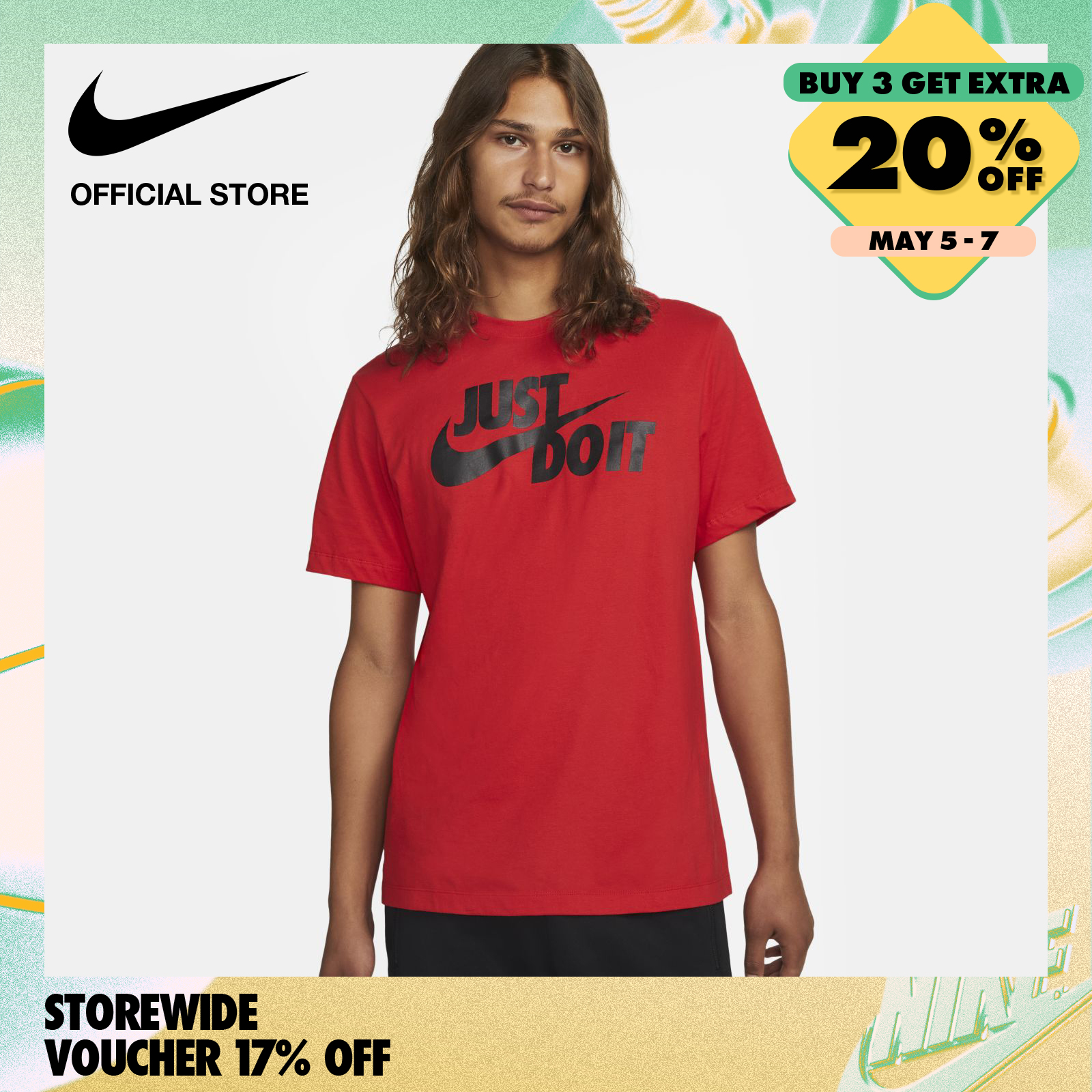 Nike Men's Sportswear JDI T-Shirt - University Red
