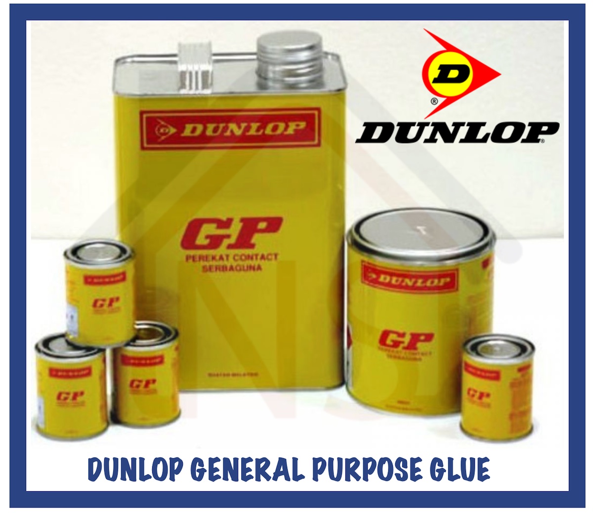 DUNLOP GP General Purpose Glue / Adhesive for Rubber Wood Cork 65ml 900ml 3 Litres