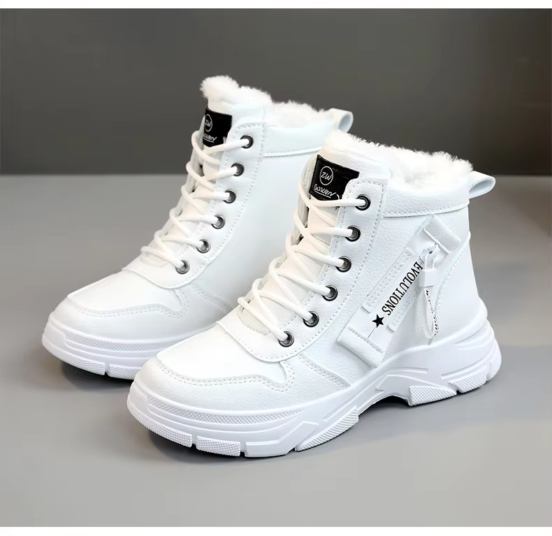 2024 Fashion Women's Ankle Boots Spring Comfortable Soft-sole High Top Shoes Sneakers Non Silip Wear-resistant Casual Shoes
