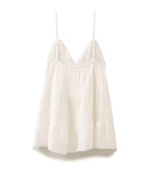 YENKYE Sexy Backless V Neck Thin Straps White Short Dress Women A-line Summer Beach Vestidos Holiday